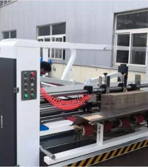 Corrugated Cardboard Automatic Folder Gluer Bundling Carton Box Packing Machine